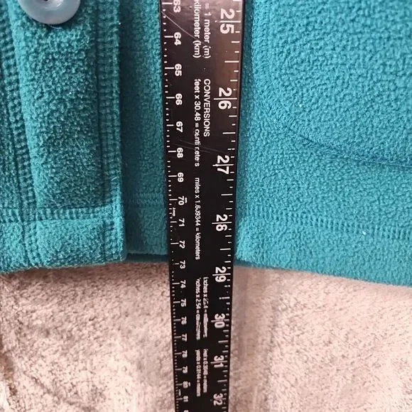 Classic Elements Women's sz M  Green Fleece Jacket button - Picture 5 of 9